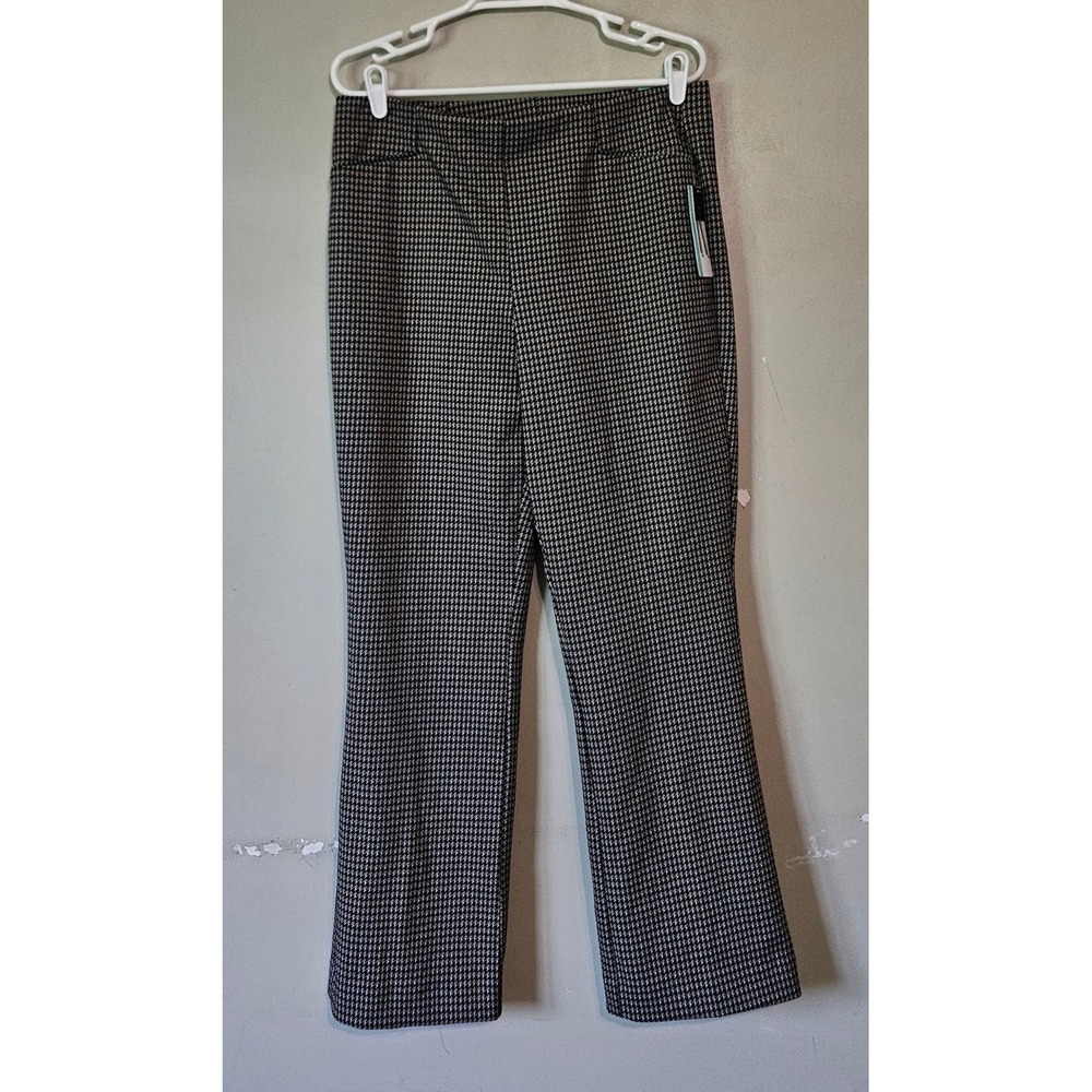 Investments Regent St Fit Houndstooth Straight Leg Pants Brown Black ‎ size M/S
